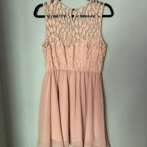 Mid-thigh Blush Dress